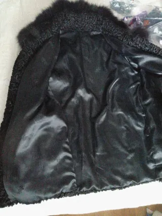 Abrigo piel ,super elegante