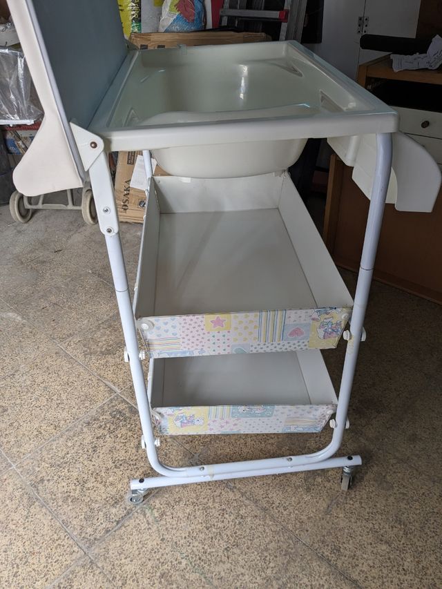 Cambiador y bañera para niños