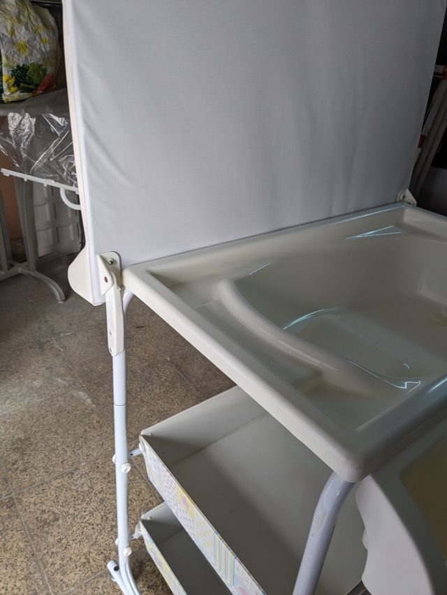 Cambiador y bañera para niños