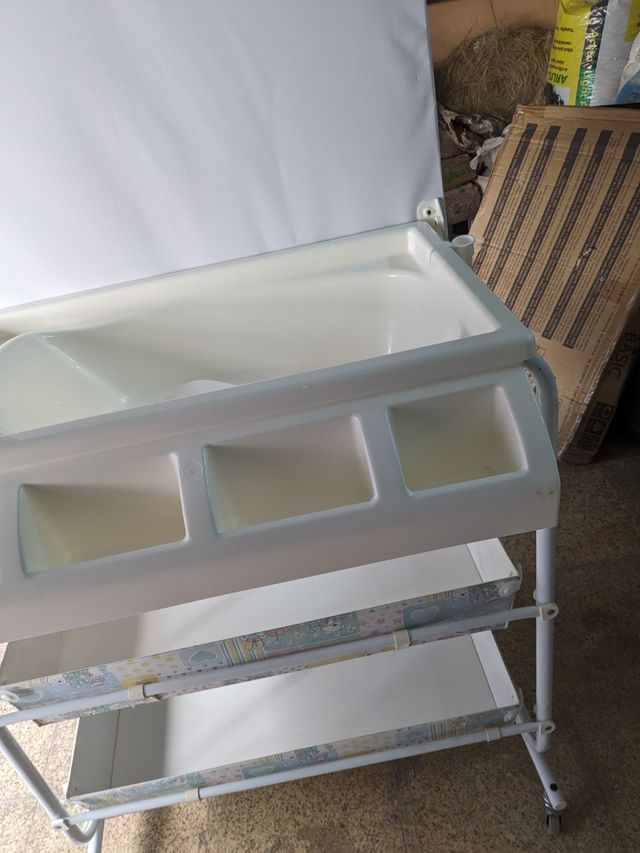 Cambiador y bañera para niños
