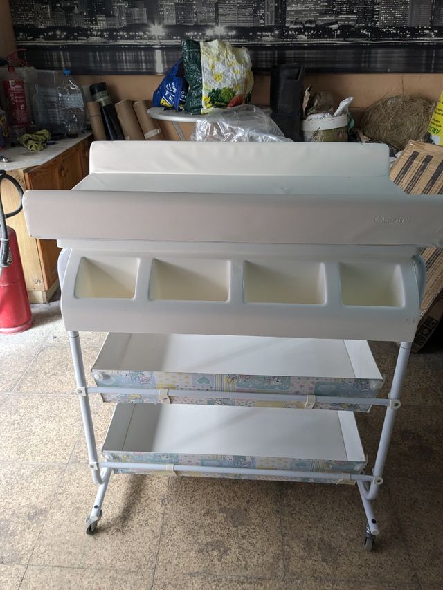 Cambiador y bañera para niños