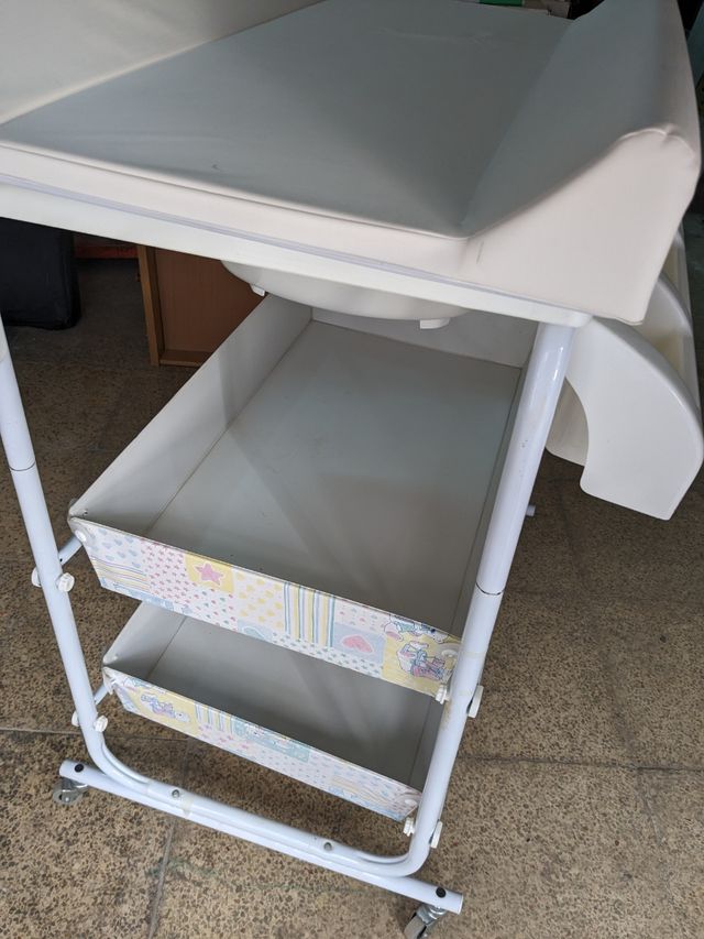 Cambiador y bañera para niños