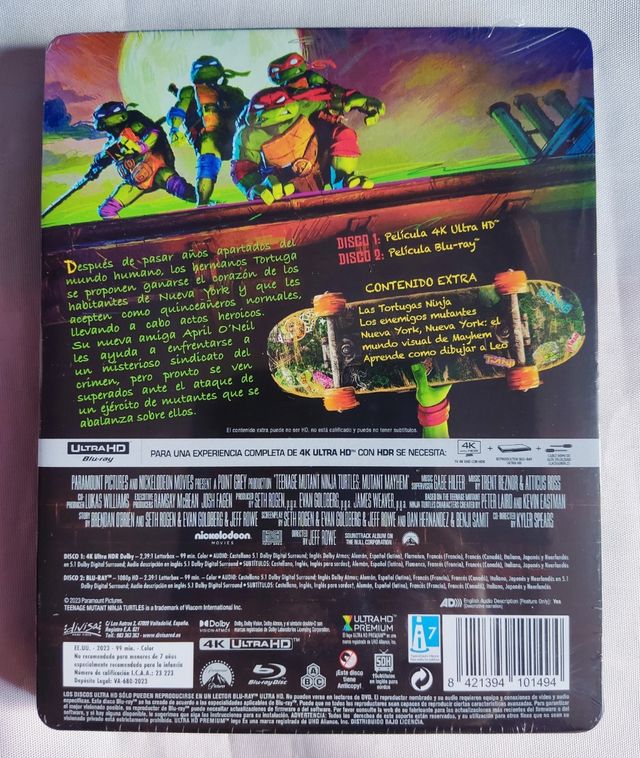NINJA TURTLES MUTANT CHAOS STEELBOOK