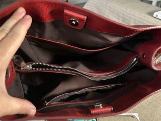 Bolso rojo vino piel Bimba y lola