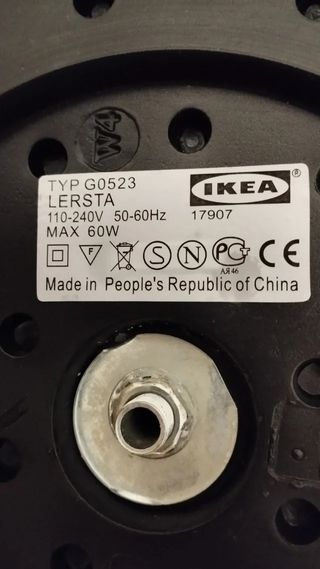 Lámpara de escritorio Lersta Ikea.