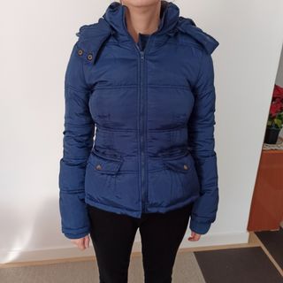 Añorak azul, añorak corto, chaqueta