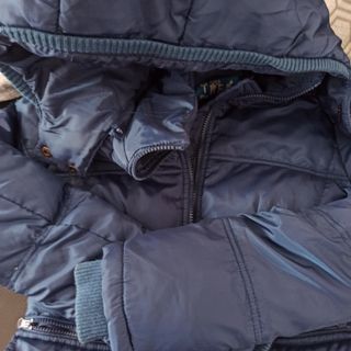 Añorak azul, añorak corto, chaqueta