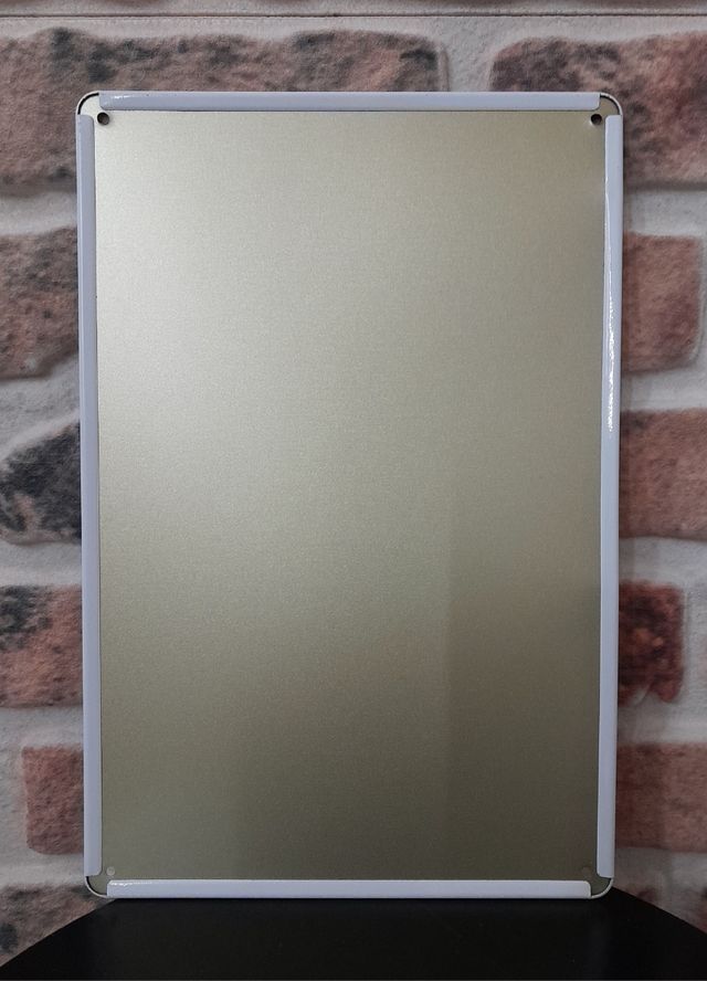 Targa in metallo con scritta "Coffee"