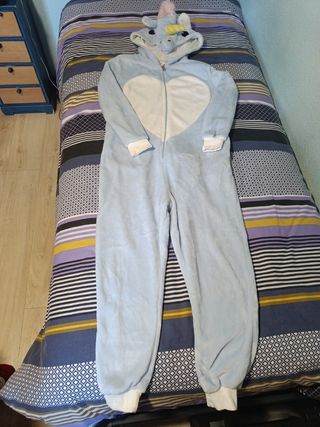 Mono pijama unicornio azul talla S