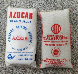Bolsa tela con Arroz integral