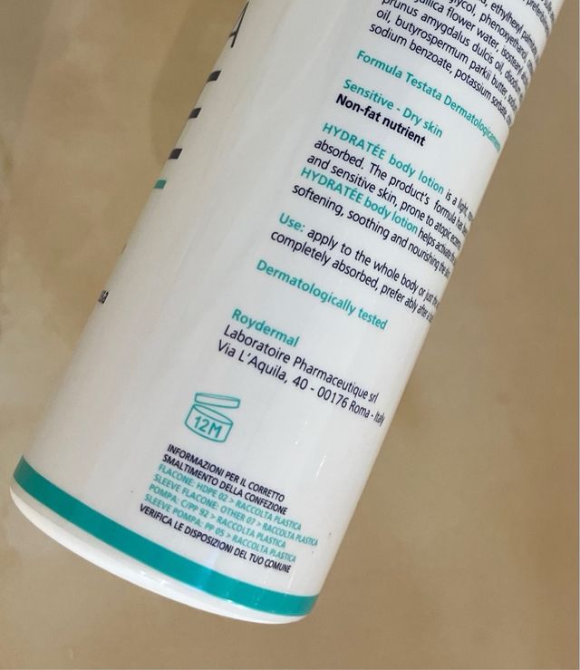 Roydermal - Hydratée lozione crema corpo idratante