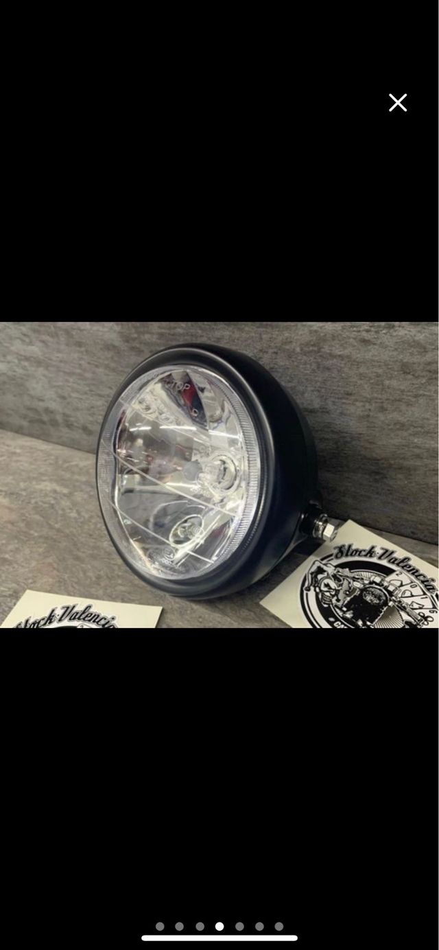 faro para moto 16 cm cafe racer