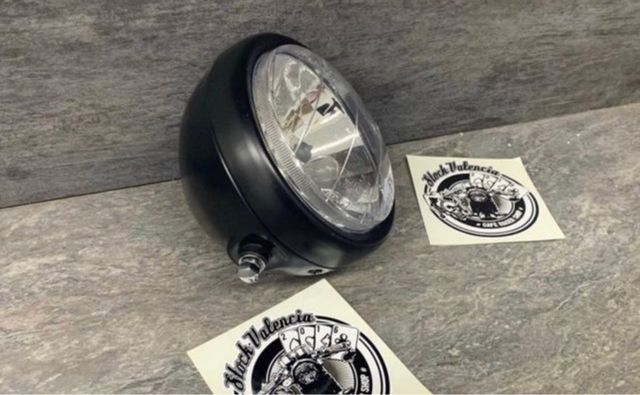 faro para moto 16 cm cafe racer