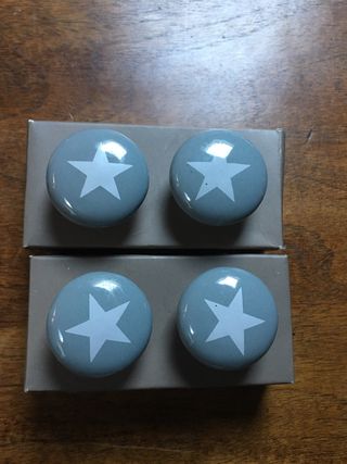 Pomos/tirador cerámica y metal (2) nuevos