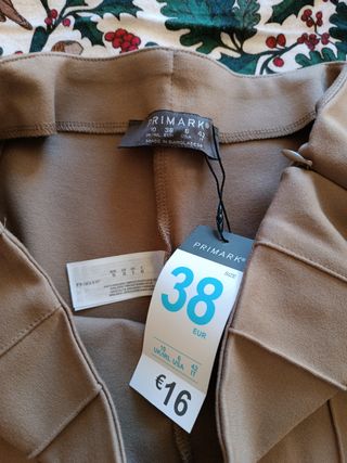 Pantalones malla de vestir marrón a estrenar!!