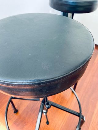 2 Taburetes giratorios estilo industrial 50x70 cm