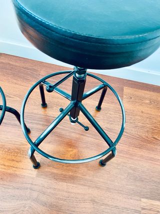 2 Taburetes giratorios estilo industrial 50x70 cm