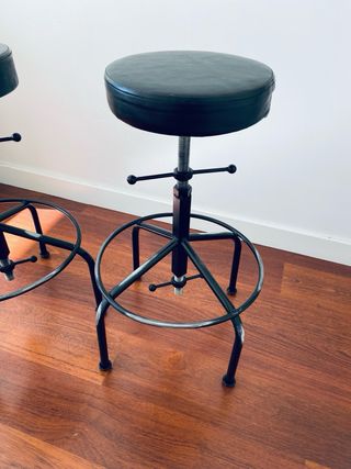 2 Taburetes giratorios estilo industrial 50x70 cm