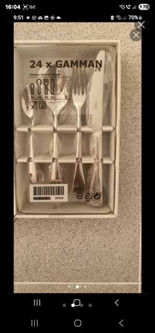 por mudanza Cubiertos ikea sin estrenar macizos