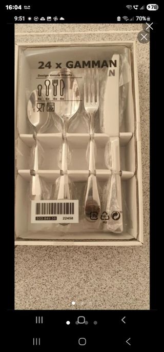 por mudanza Cubiertos ikea sin estrenar macizos
