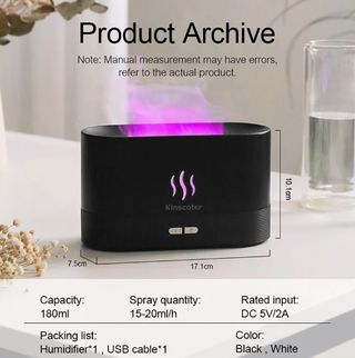 Difusor Aroma lámpara aceite esencial humidificado
