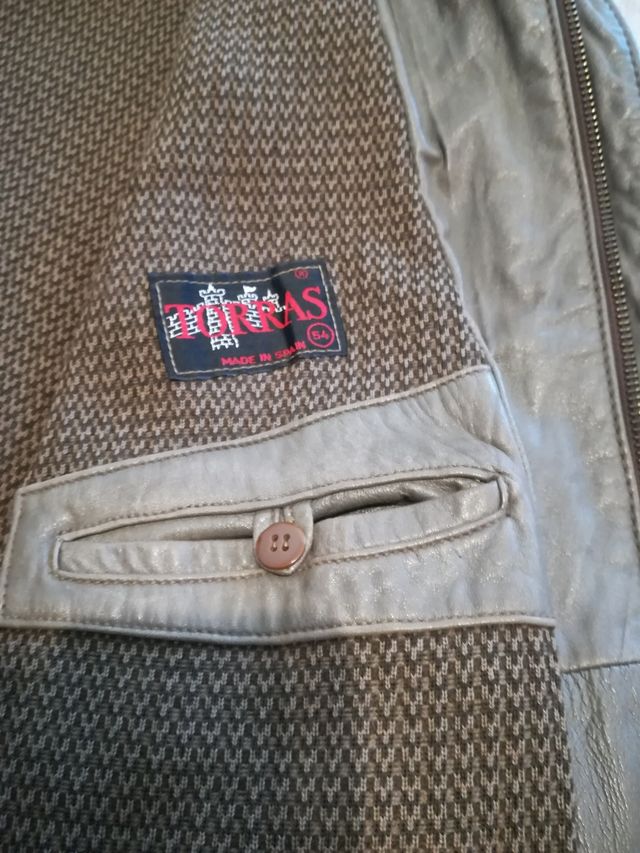 chaqueta piel ,talla xl,vintage,hay medidas