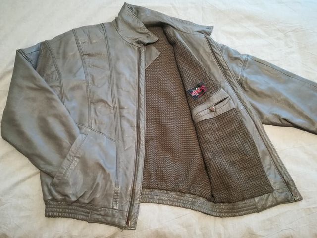 chaqueta piel ,talla xl,vintage,hay medidas