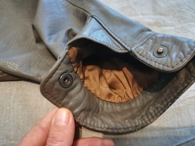 chaqueta piel ,talla xl,vintage,hay medidas