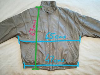 chaqueta piel ,talla xl,vintage,hay medidas