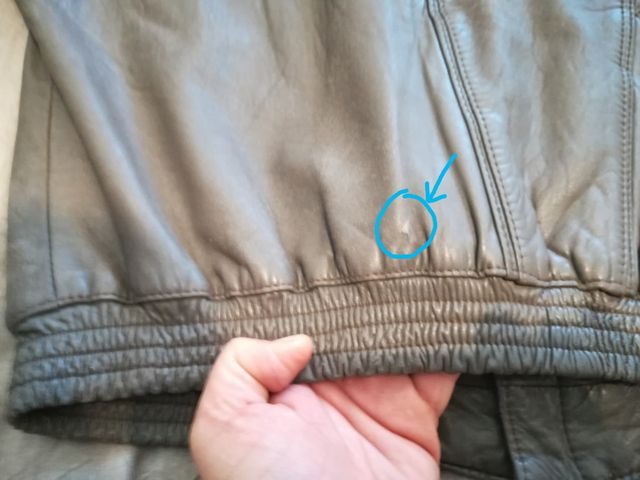 chaqueta piel ,talla xl,vintage,hay medidas