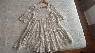 Vestido beige  suelto
