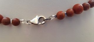 Collar de coral, perlas, turquesa naturales