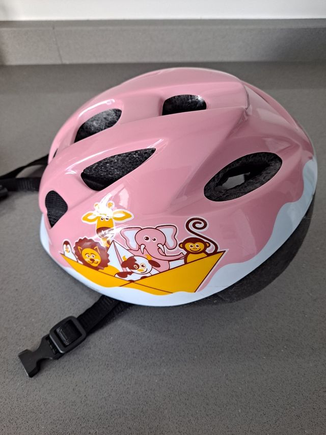 Casco bici rosa