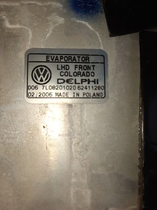 Radiador evaporador porsche cayenne
