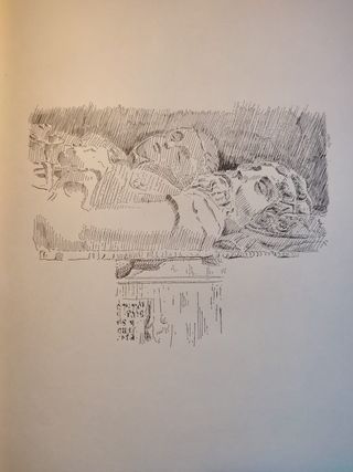 Láminas. Reproducciones de dibujos de C. Povedano