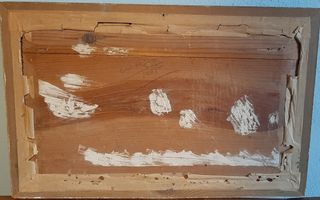 Antico quadro olio su tavola fine 800