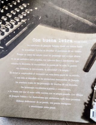 Libro de Joaquín Sabina, Con buena letra