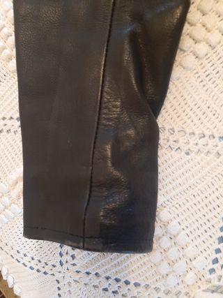 Cazadora de cuero para moto mujer 