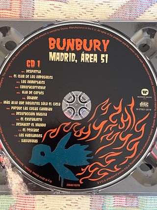 CDS Y DVDS BUNBURY MADRID AREA 51