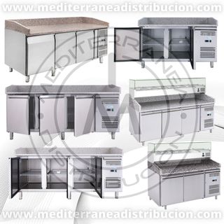 MUEBLE REFRIGERADOS. MESAS PIZZERAS CON MARMOL