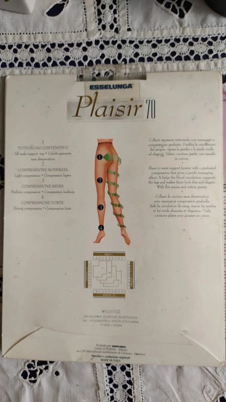 Set 2 paia di collant tg 1/2. Made in Italy Nuove