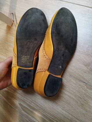 Zapatos piel amarilla T37