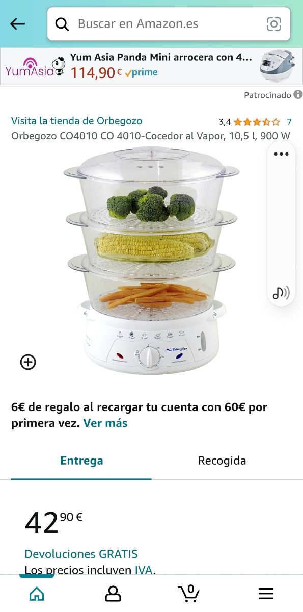 Vaporera Obergozo 4010