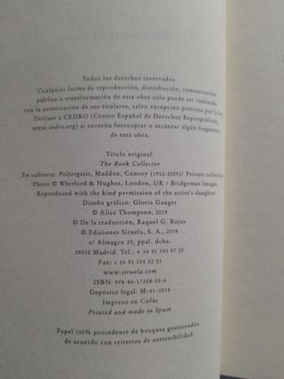 El Coleccionista de Libros. Alice Thompson.
