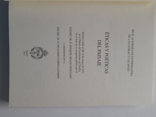 Ética Poéticas de Paisaje. Joaquín Araújo Ponciano