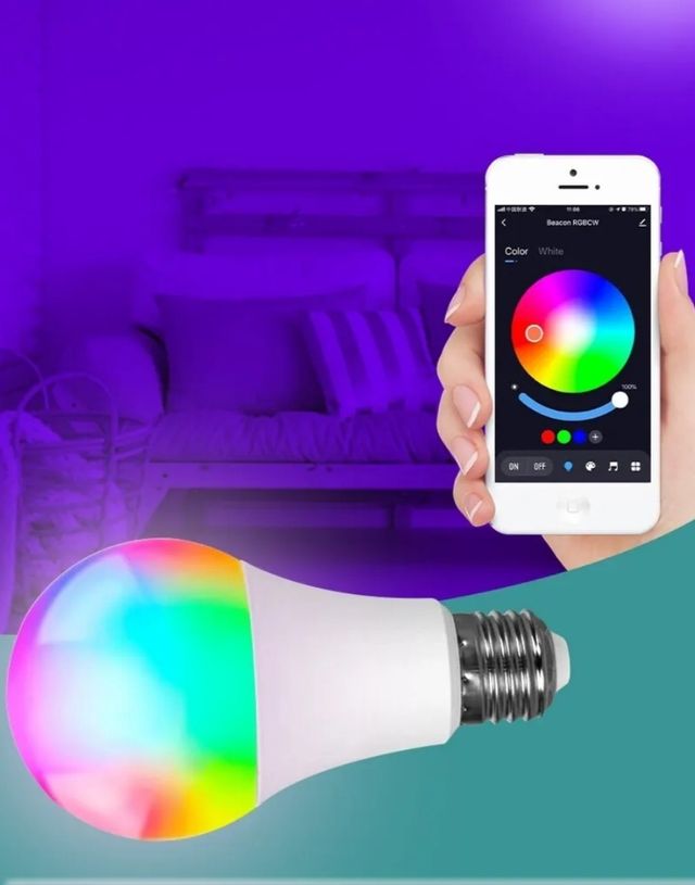 Lampara infantil techo 30cm con bombilla inteligen