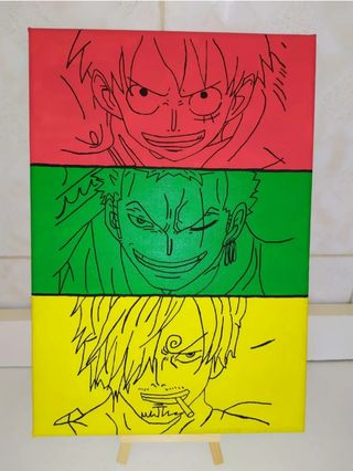 One Piece manga Quadro Cuadro comic fumetto pirati