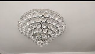 Lámpara de techo de bolas cristal macizas