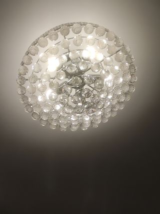 Lámpara de techo de bolas cristal macizas