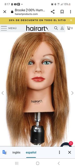 Cabeza maniquí Hairart